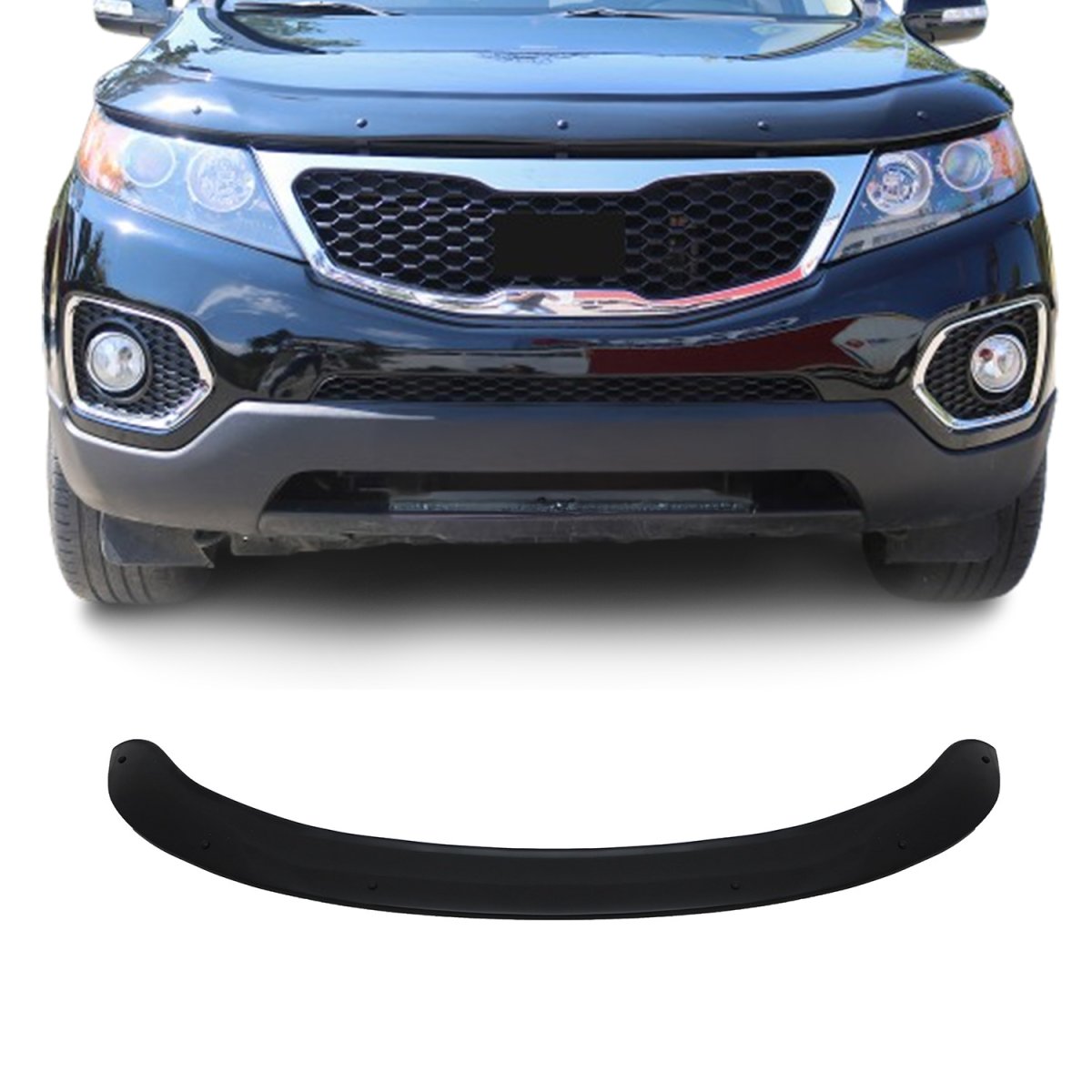 Kia Sorento Hood Deflector - Omac - Acrylic - Black - '11-'15